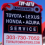 Toy-Auto Masters, Englewood CO and Littleton CO, 80113 and 80120, Auto Repair, Toyota Repair, Lexus Repair, Honda Repair and Acura Repair