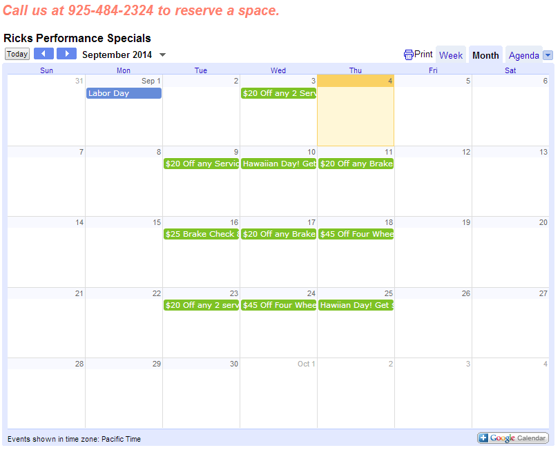 Ricks Performance Auto Repair Pleasanton CA Brake Repair Dublin CA