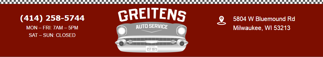 Greitens Auto Service, Milwaukee WI, 53213, Automotive repair, Truck Repair, Brake Repair, Maintenance & Electrical Diagnostic, Engine Repair, Tires, Transmission Repair and Repair
