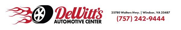 Dewitt&#039;s Automotive Center, Windsor VA, 23487, Diagnostics, Engine Repair, Brake Repair, Routine Maintenance and European and Asian